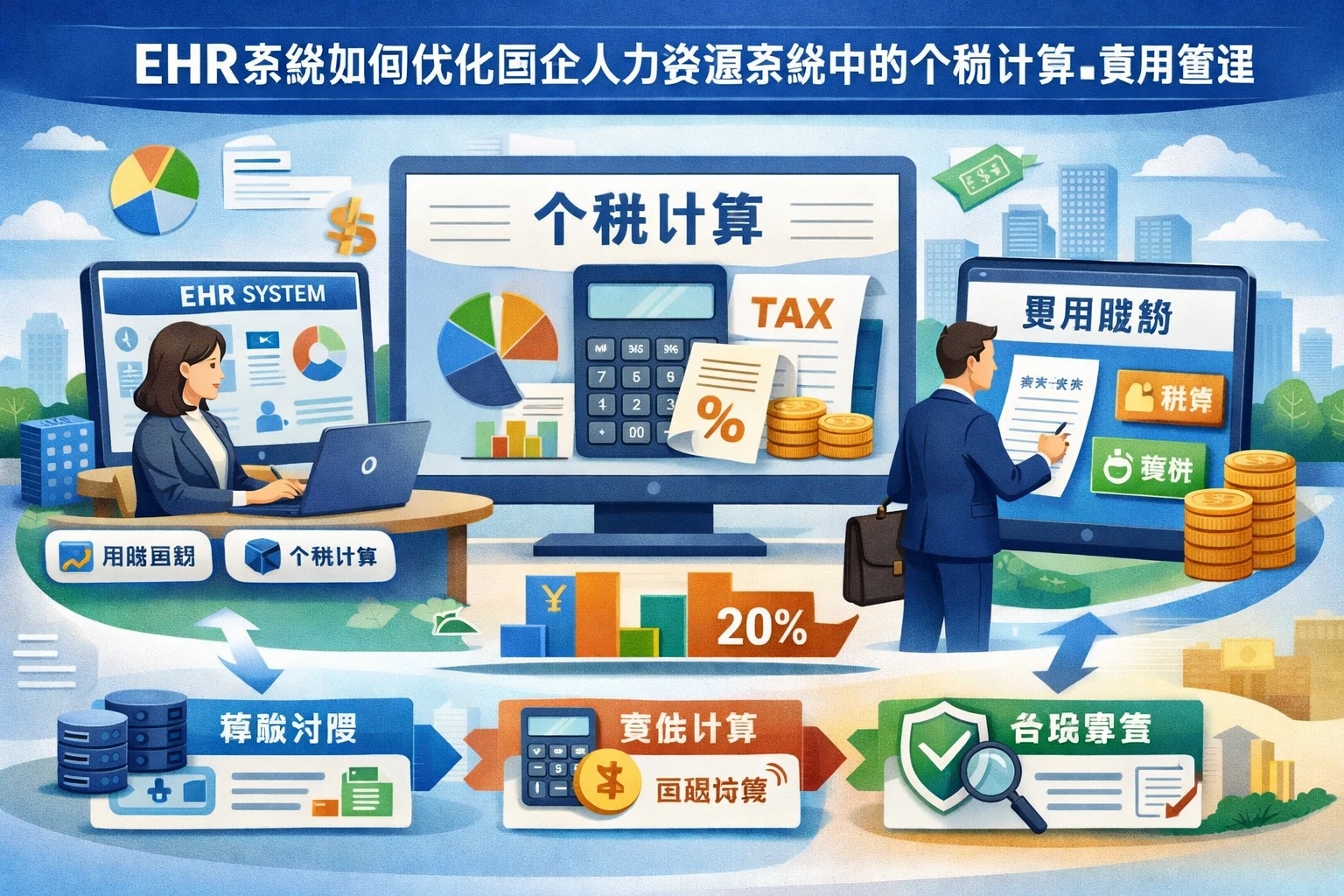 EHR系统如何优化国企人力资源系统中的个税计算与费用管理