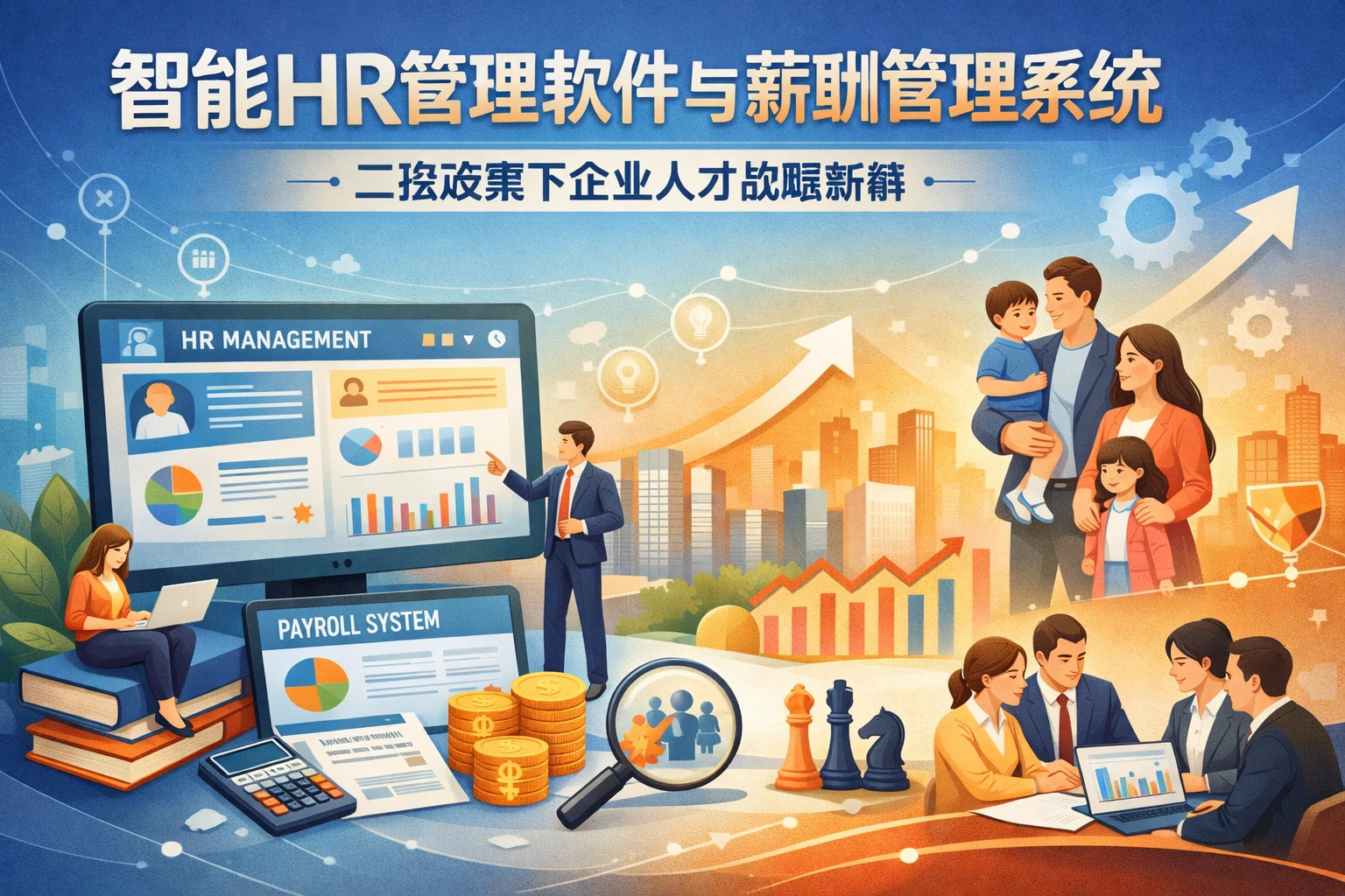智能HR管理软件与薪酬管理系统：二孩政策下企业人才战略新解