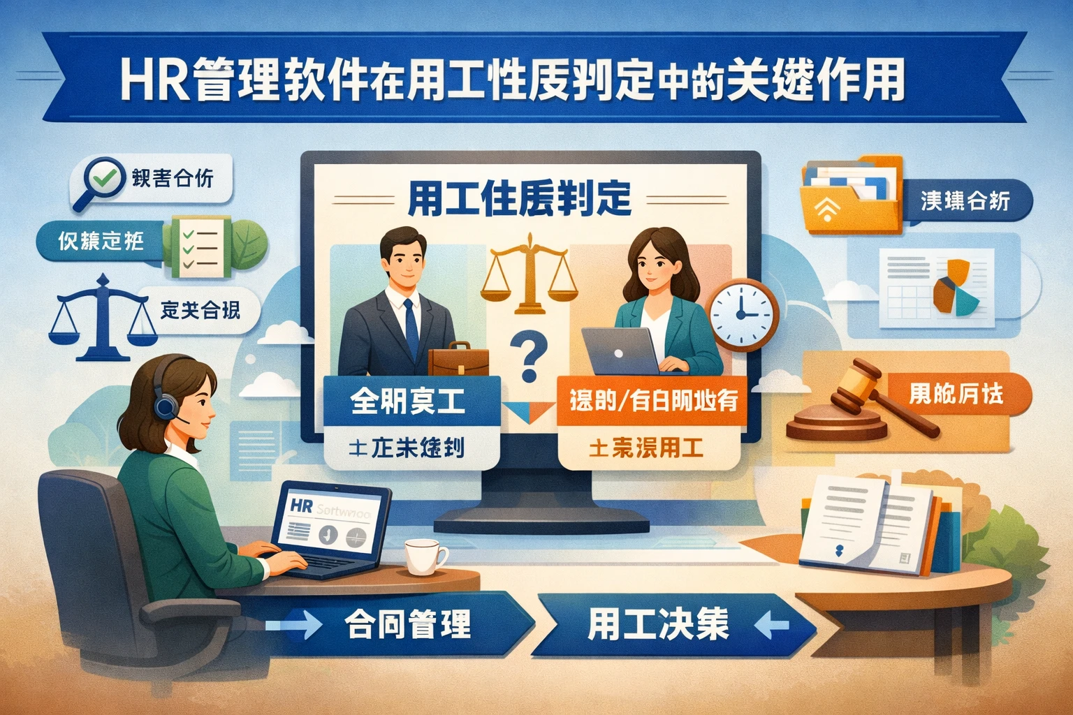 HR管理软件在用工性质判定中的关键作用
