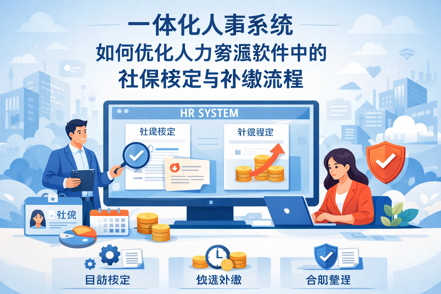 一体化人事系统如何优化人力资源软件中的社保核定与补缴流程