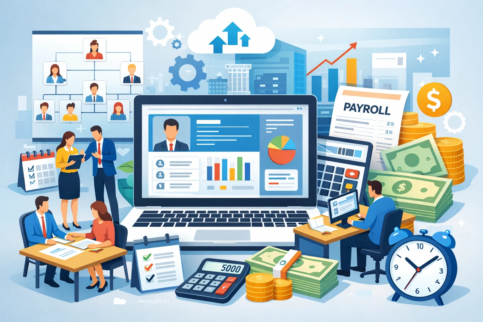 优化人力资源系统与组织架构管理系统，提升工资管理效率