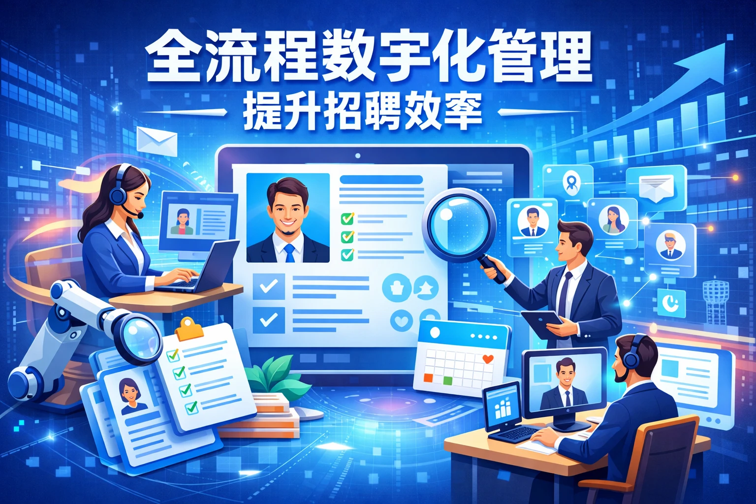 全流程数字化管理提升招聘效率
