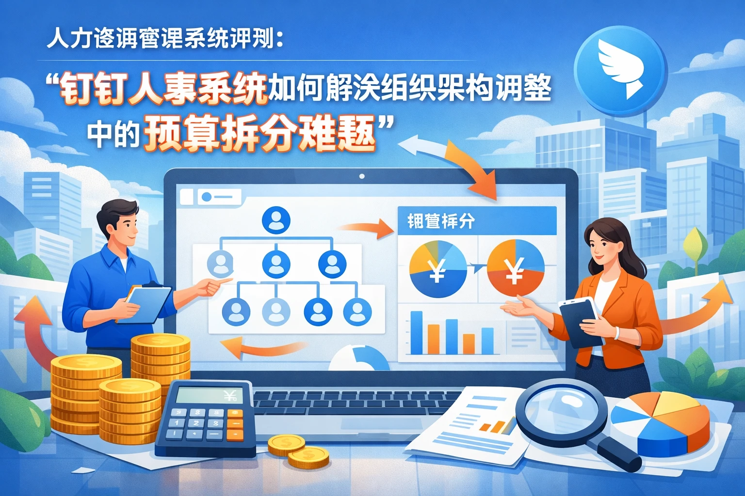 人力资源管理系统评测：钉钉人事系统如何解决组织架构调整中的预算拆分难题