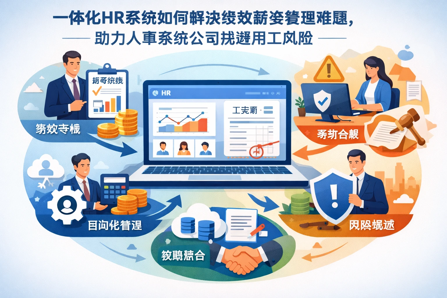 一体化HR系统如何解决绩效薪资管理难题，助力人事系统公司规避用工风险
