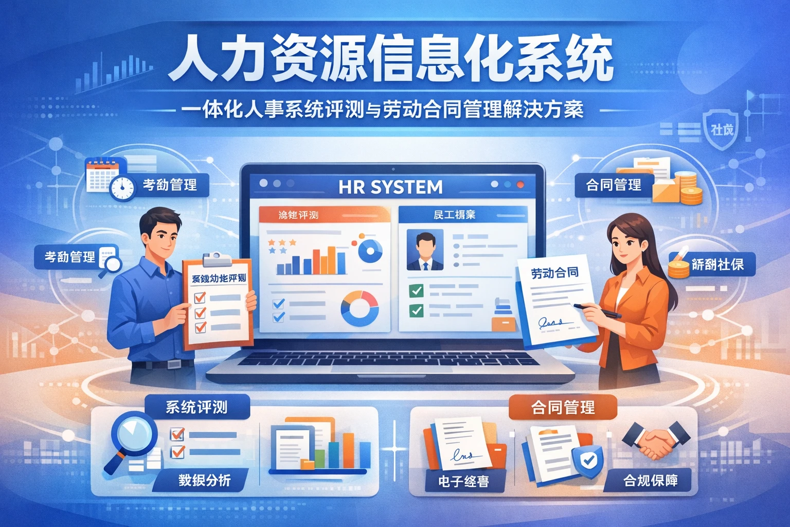 人力资源信息化系统：一体化人事系统评测与劳动合同管理解决方案