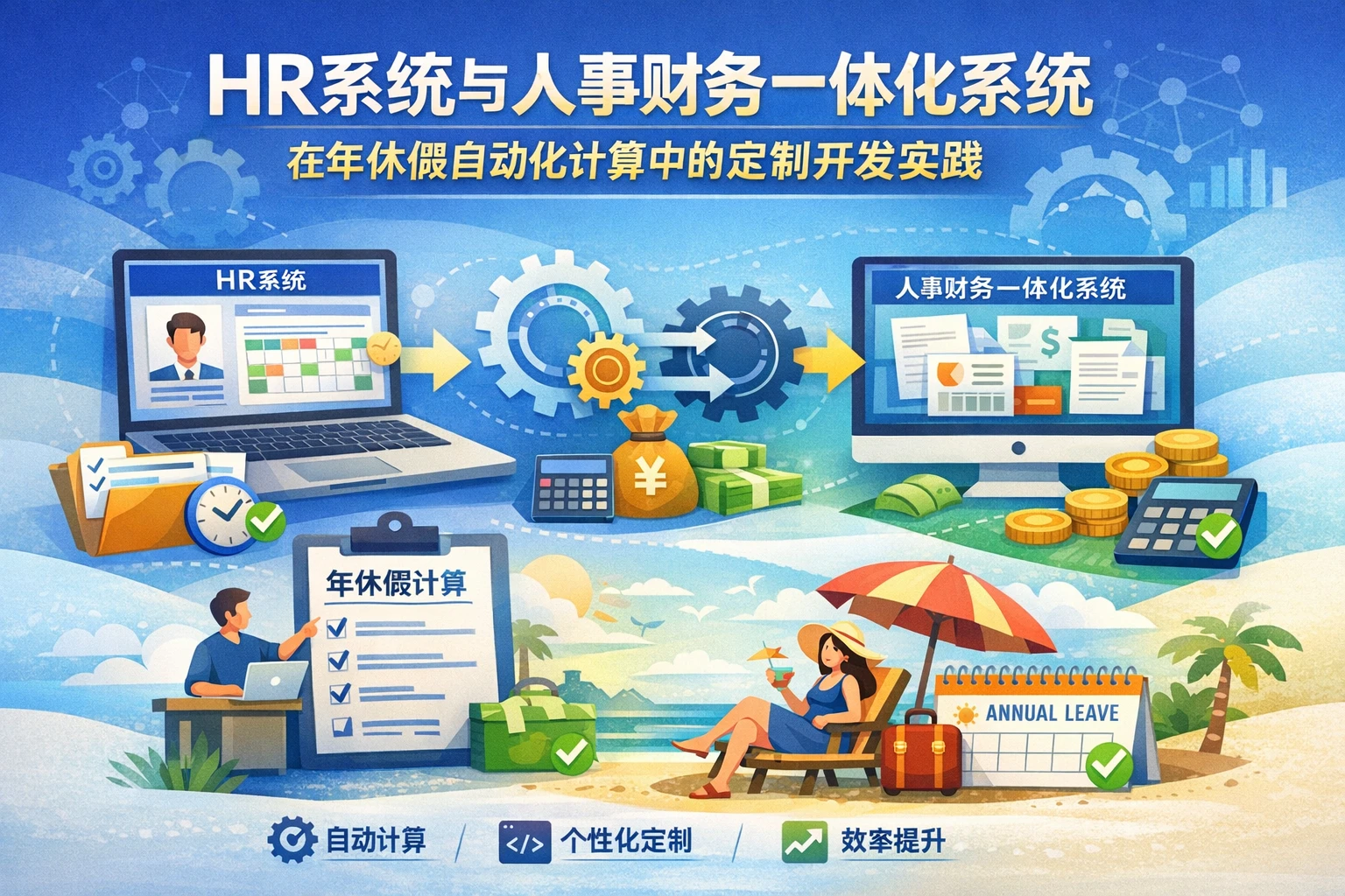 HR系统与人事财务一体化系统在年休假自动化计算中的定制开发实践