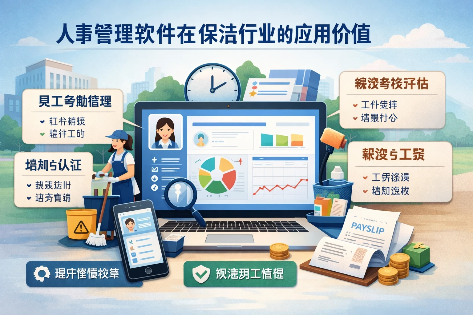 人事管理软件在保洁行业的应用价值
