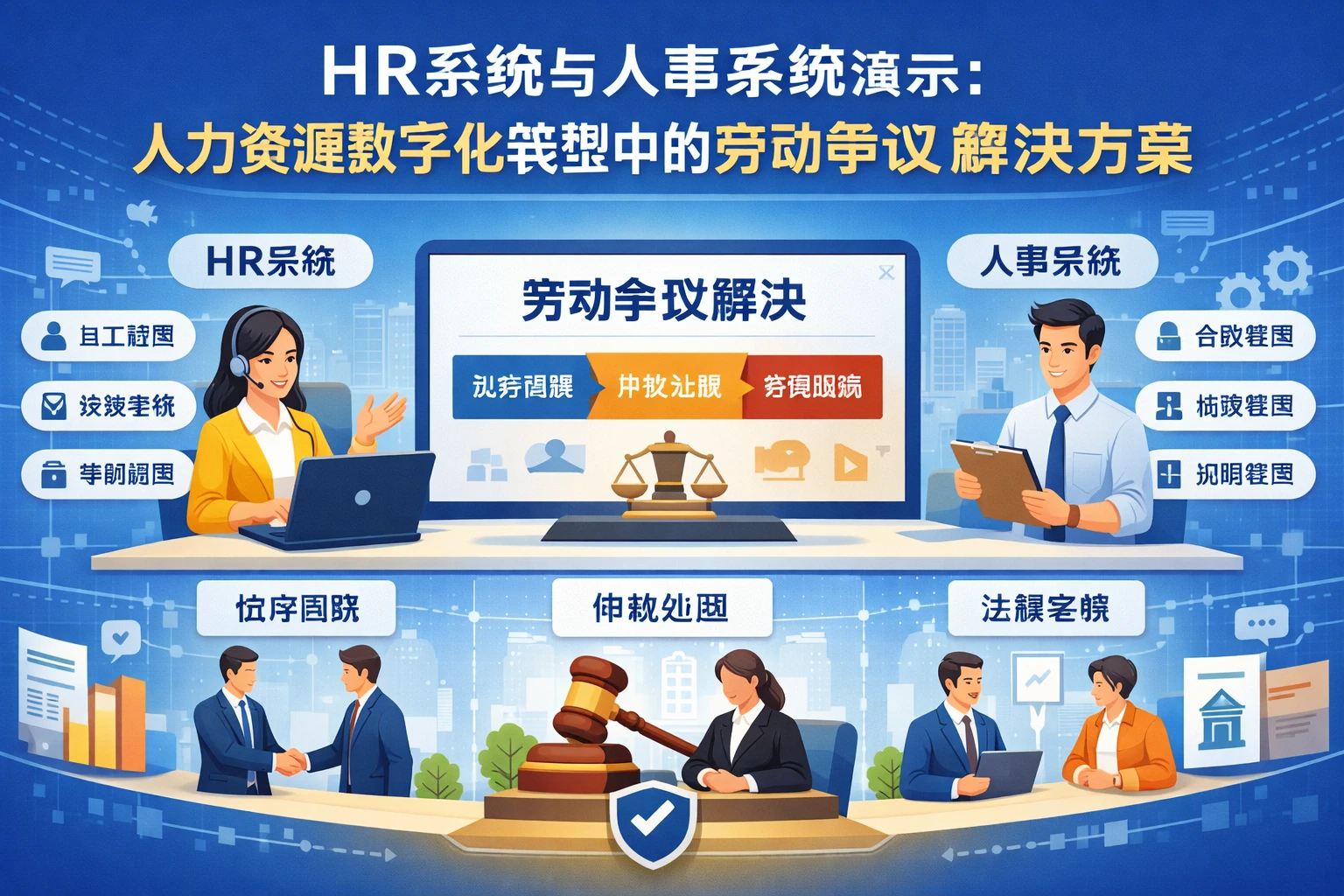 HR系统与人事系统演示：人力资源数字化转型中的劳动争议解决方案