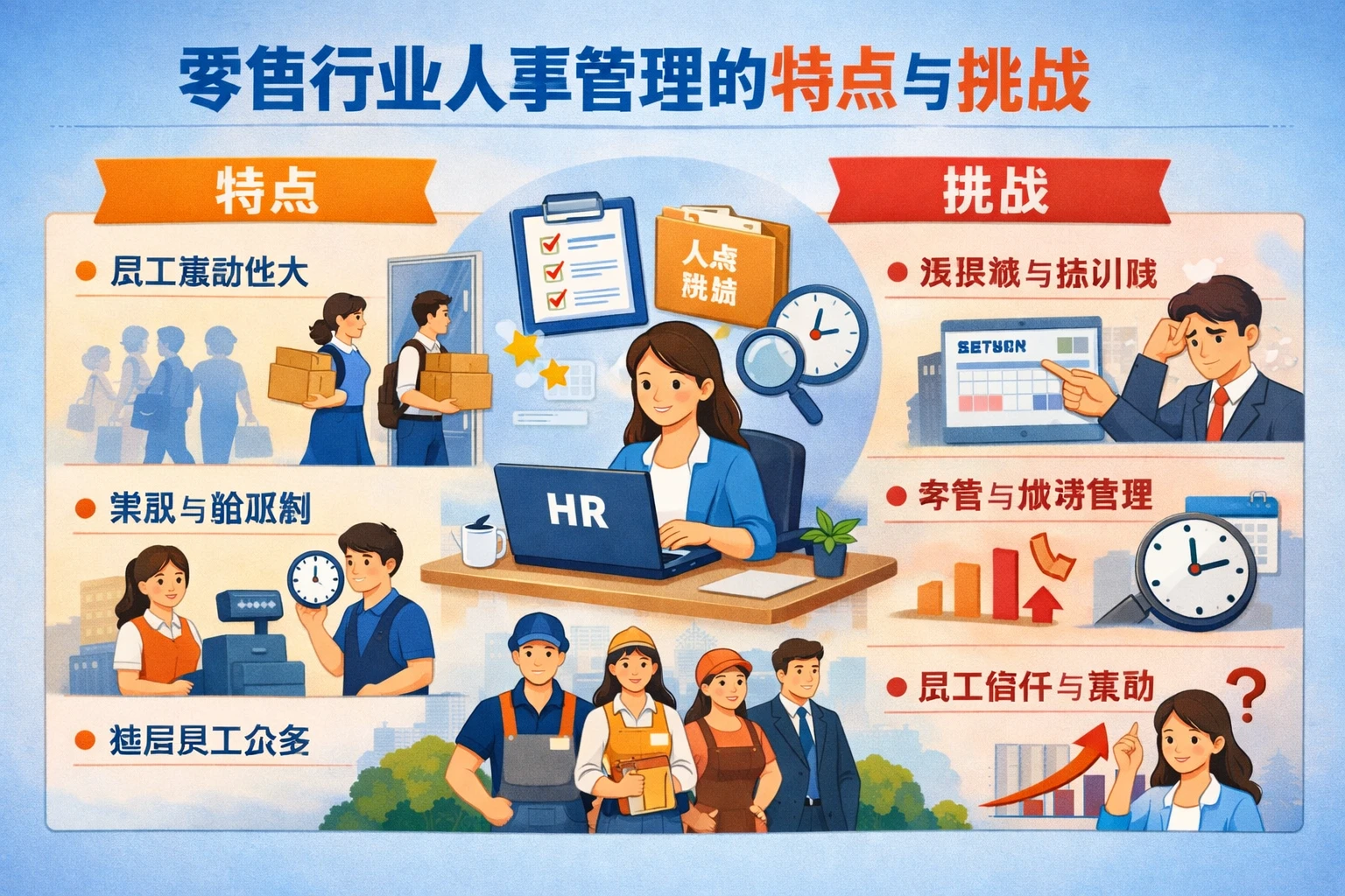 零售行业人事管理的特点与挑战