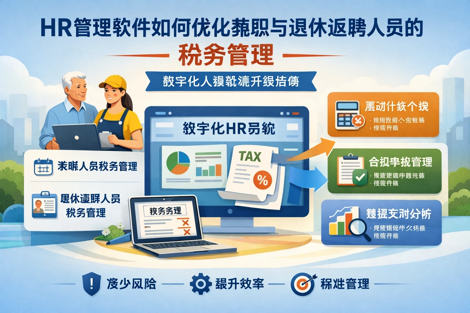 HR管理软件如何优化兼职与退休返聘人员的税务管理——数字化人事系统升级指南