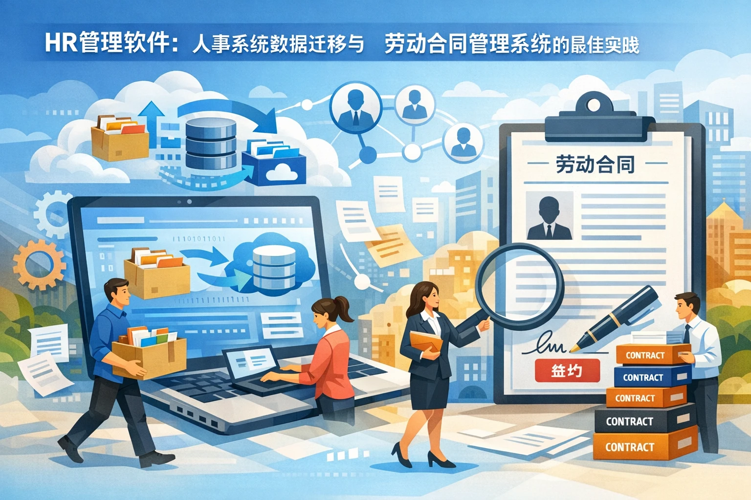 HR管理软件:人事系统数据迁移与劳动合同管理系统的最佳实践