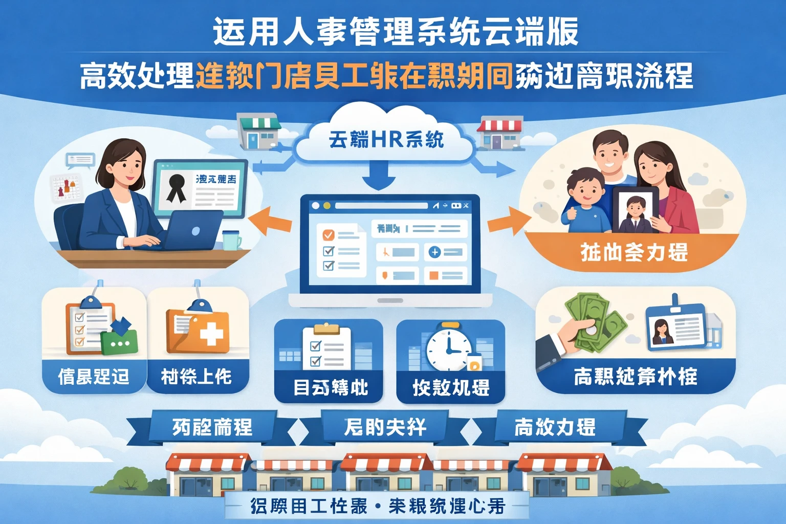 运用人事管理系统云端版高效处理连锁门店员工非在职期间病逝离职流程