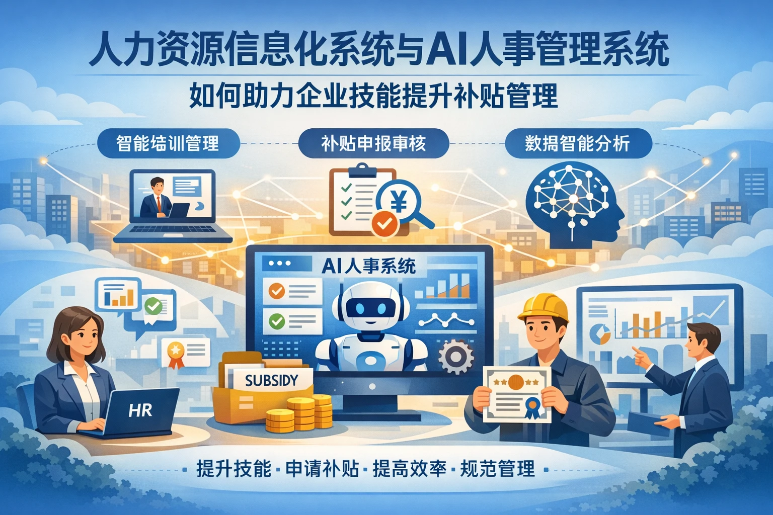 人力资源信息化系统与AI人事管理系统如何助力企业技能提升补贴管理