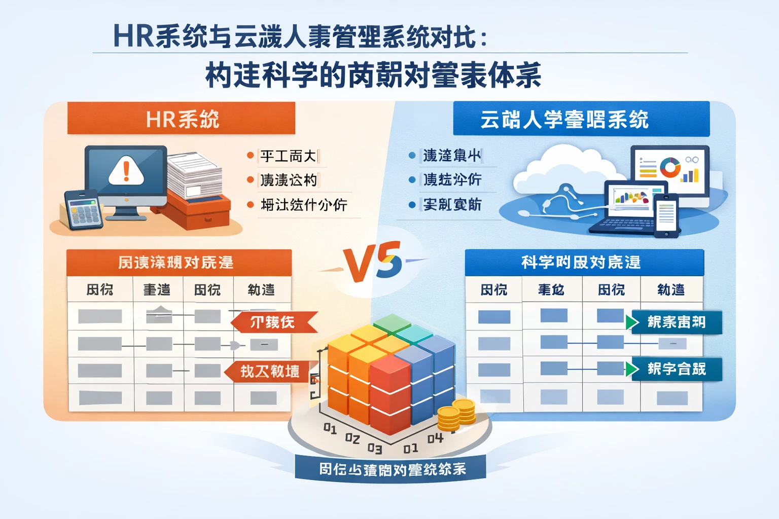 HR系统与云端人事管理系统对比：构建科学的岗薪对套表体系
