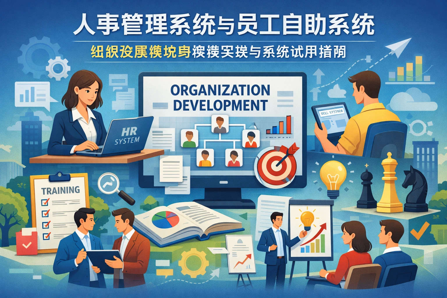 人事管理系统与员工自助系统：组织发展模块的深度实践与系统试用指南