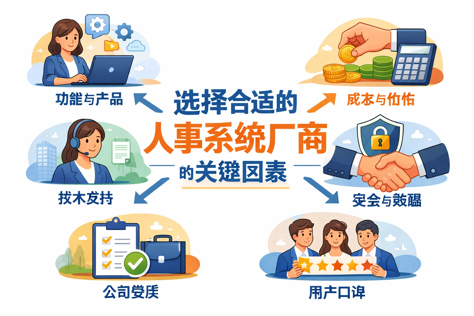 选择合适的人事系统厂商的关键因素