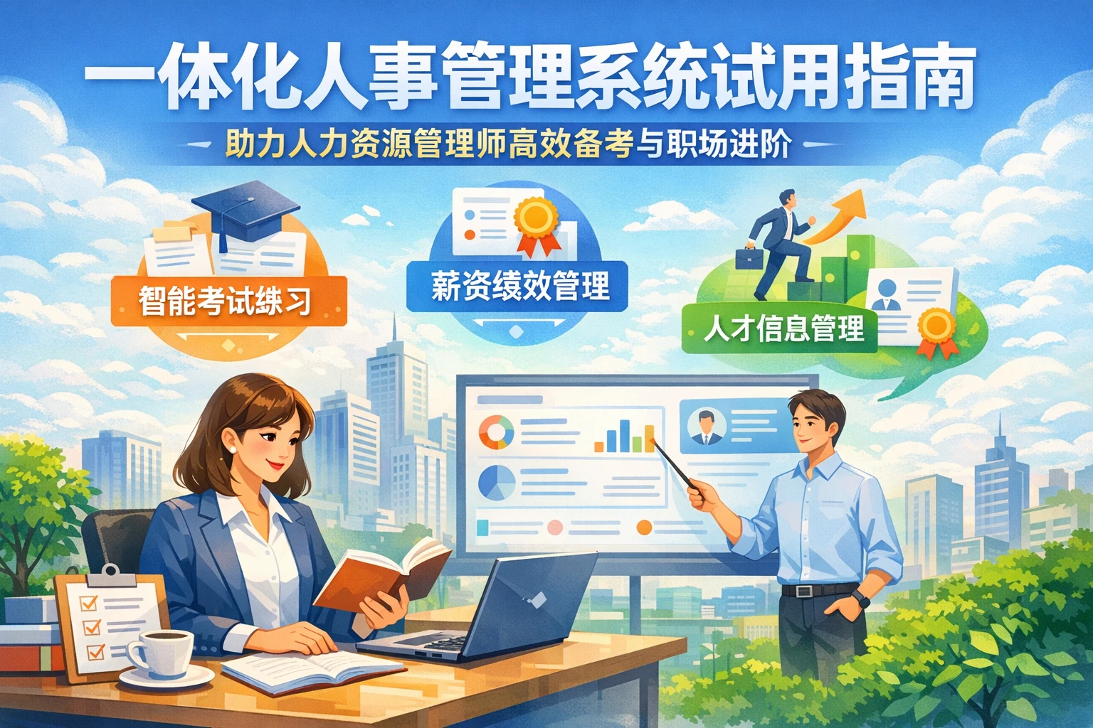 一体化人事管理系统试用指南：助力人力资源管理师高效备考与职场进阶