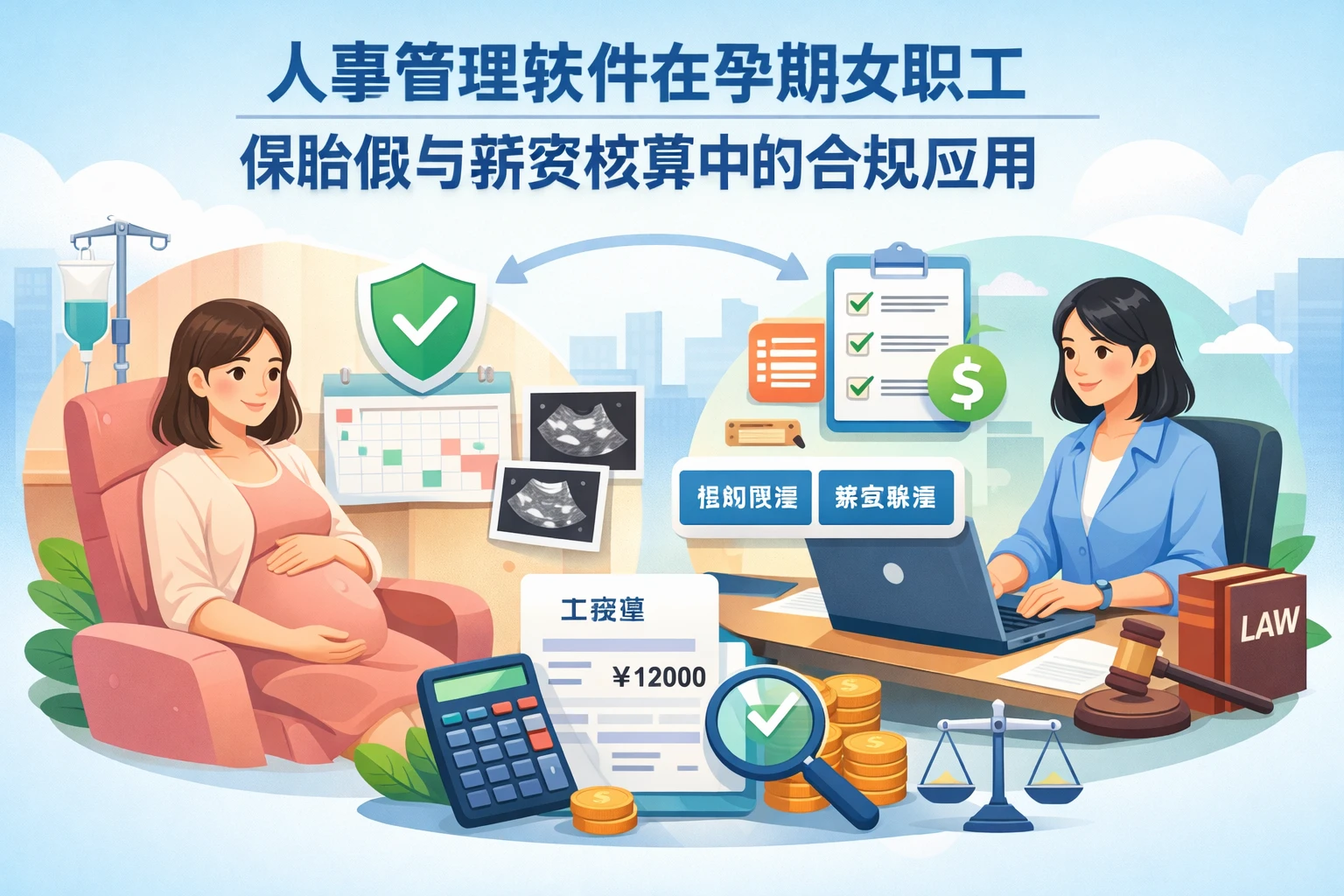 人事管理软件在孕期女职工保胎假与薪资核算中的合规应用