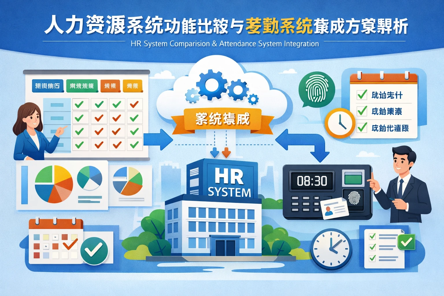 人力资源系统功能比较与考勤系统集成方案解析