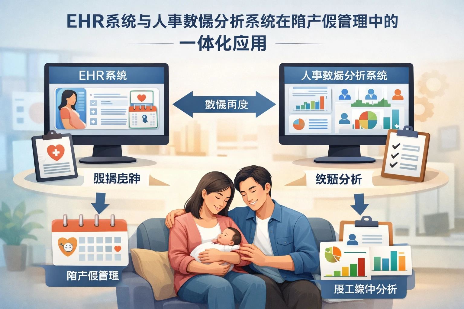 EHR系统与人事数据分析系统在陪产假管理中的一体化应用