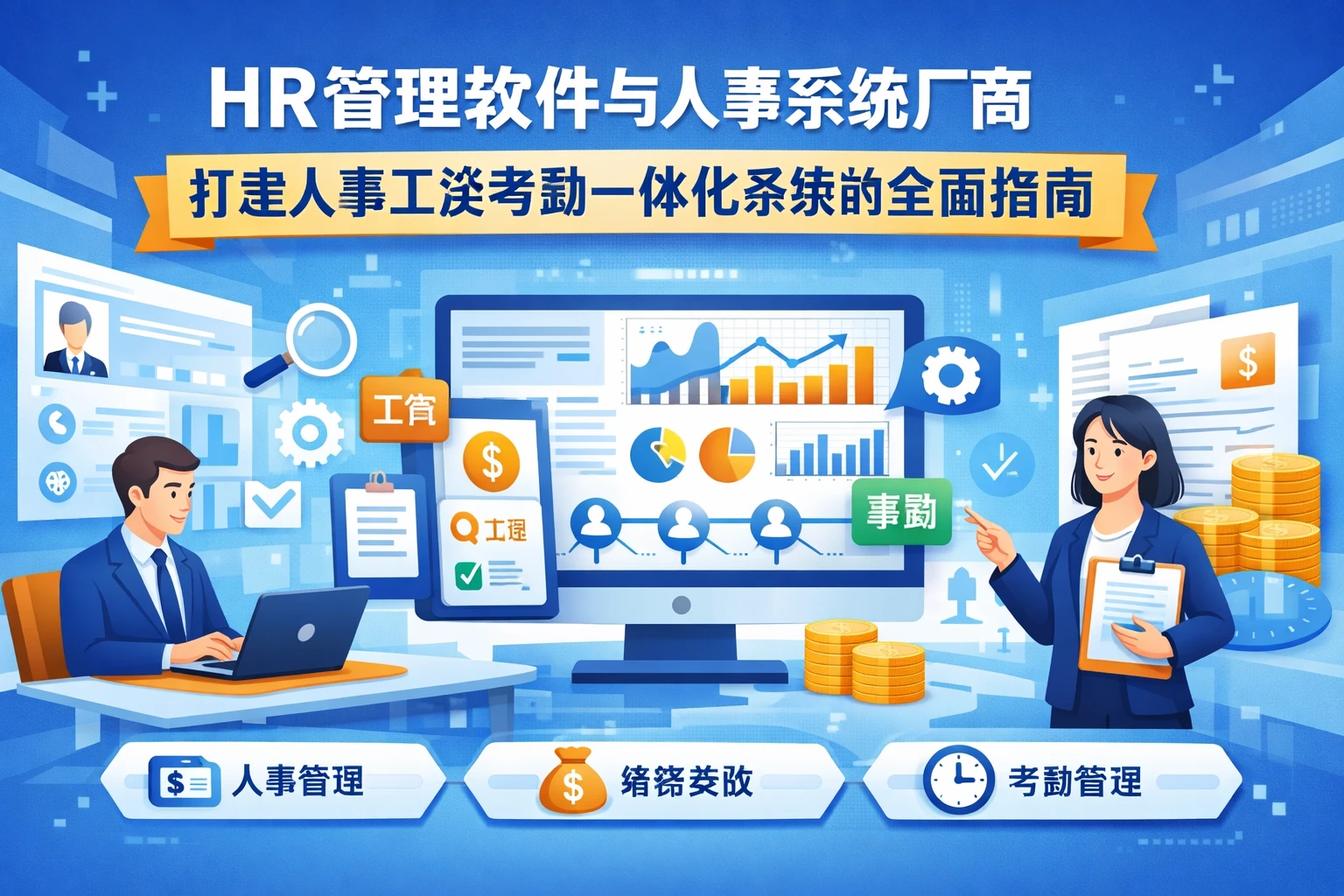 HR管理软件与人事系统厂商：打造人事工资考勤一体化系统的全面指南