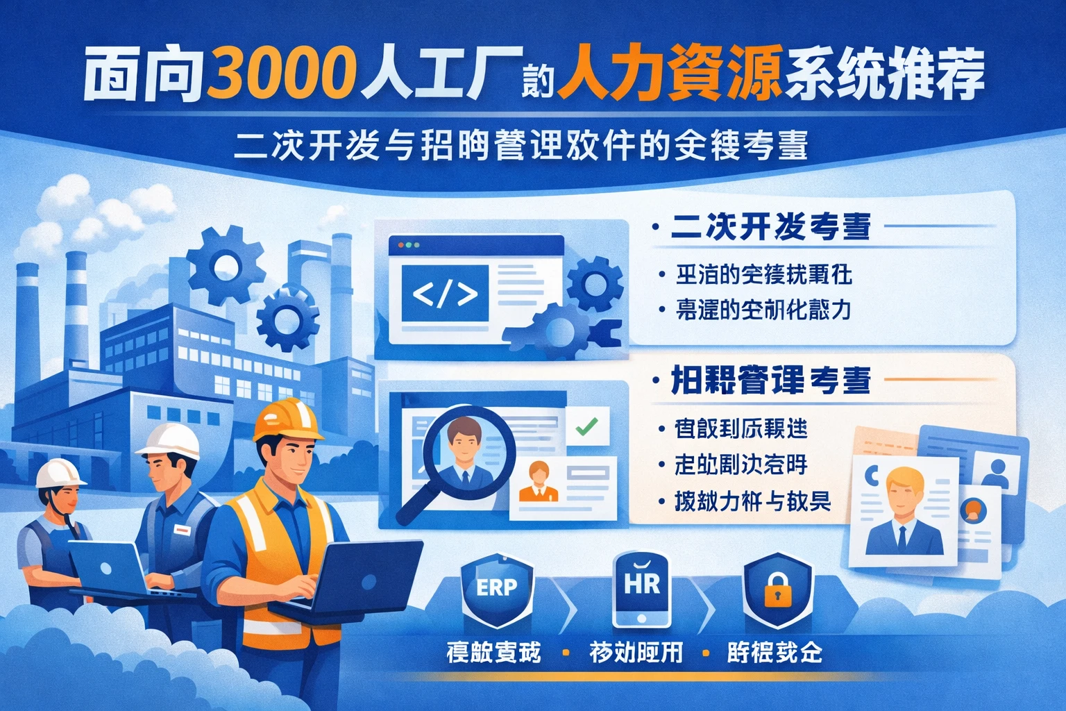 面向3000人工厂的人力资源系统推荐：二次开发与招聘管理软件的关键考量