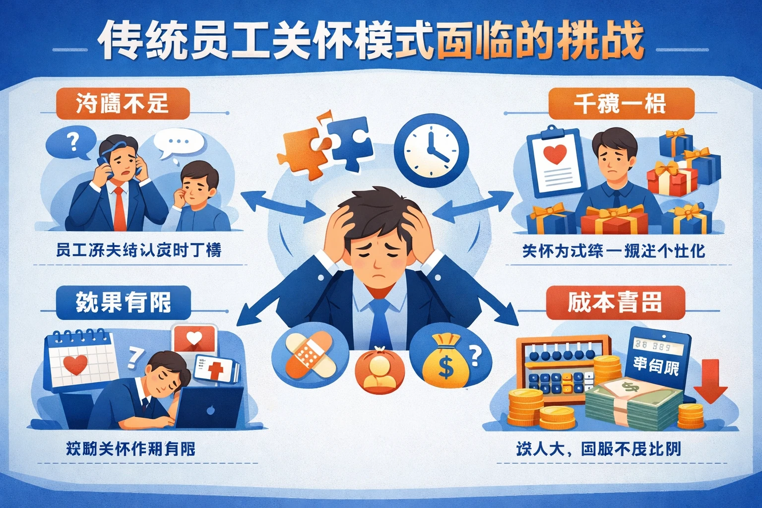 传统员工关怀模式面临的挑战