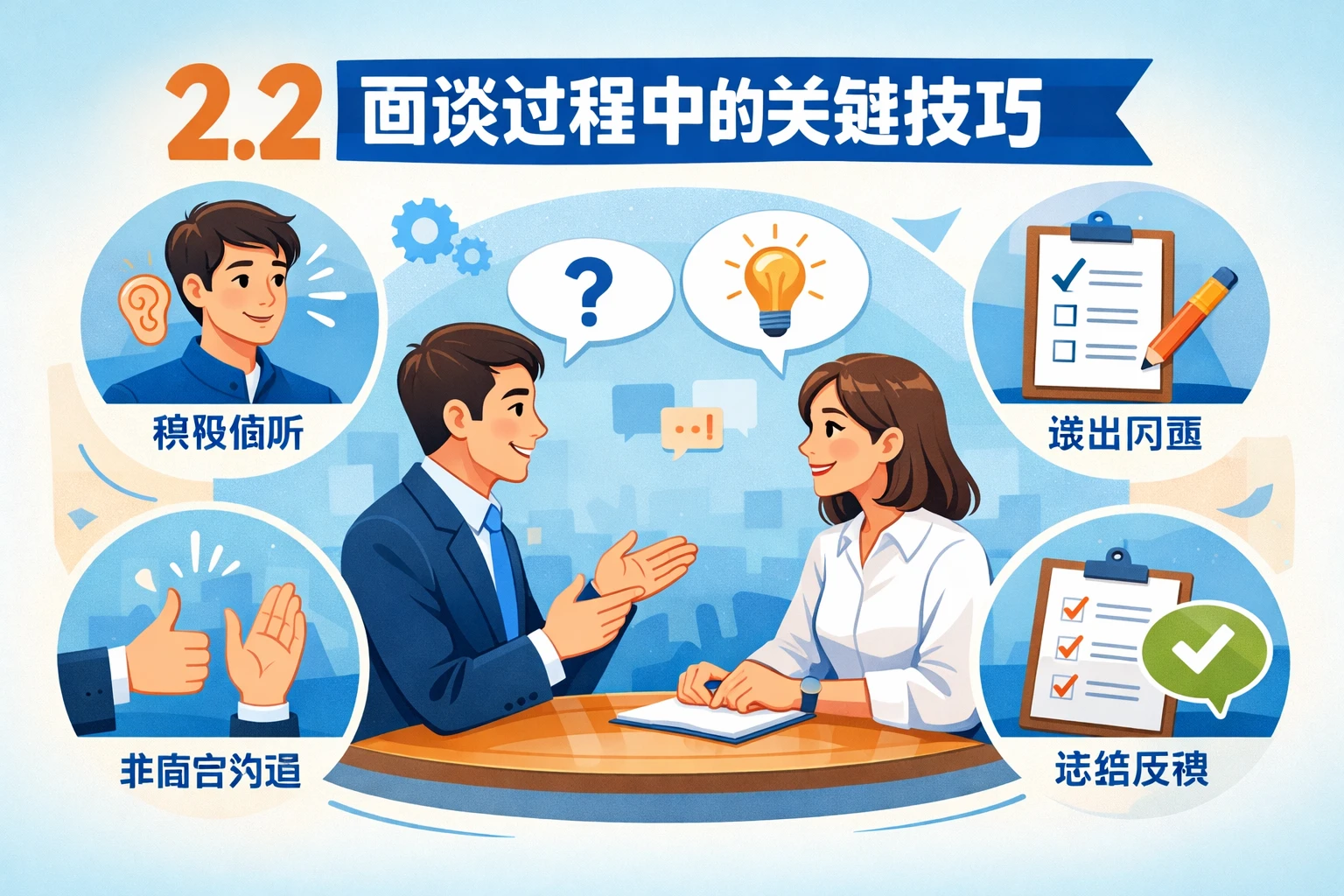 2.2 面谈过程中的关键技巧