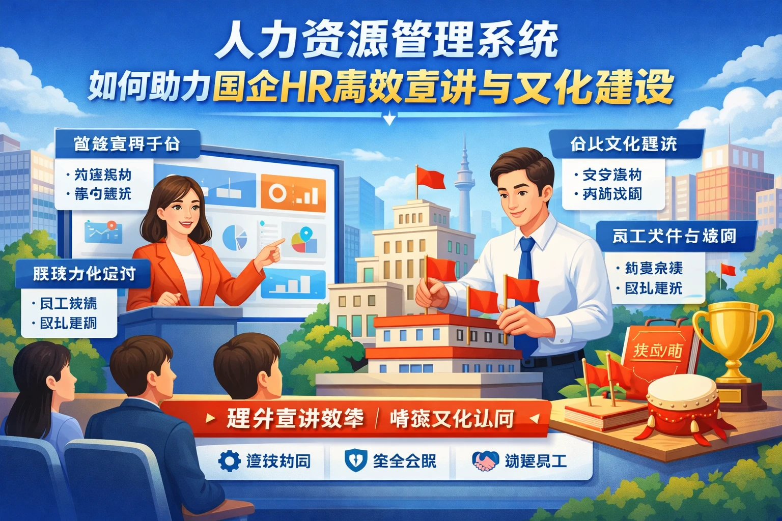 人力资源管理系统如何助力国企HR高效宣讲与文化建设