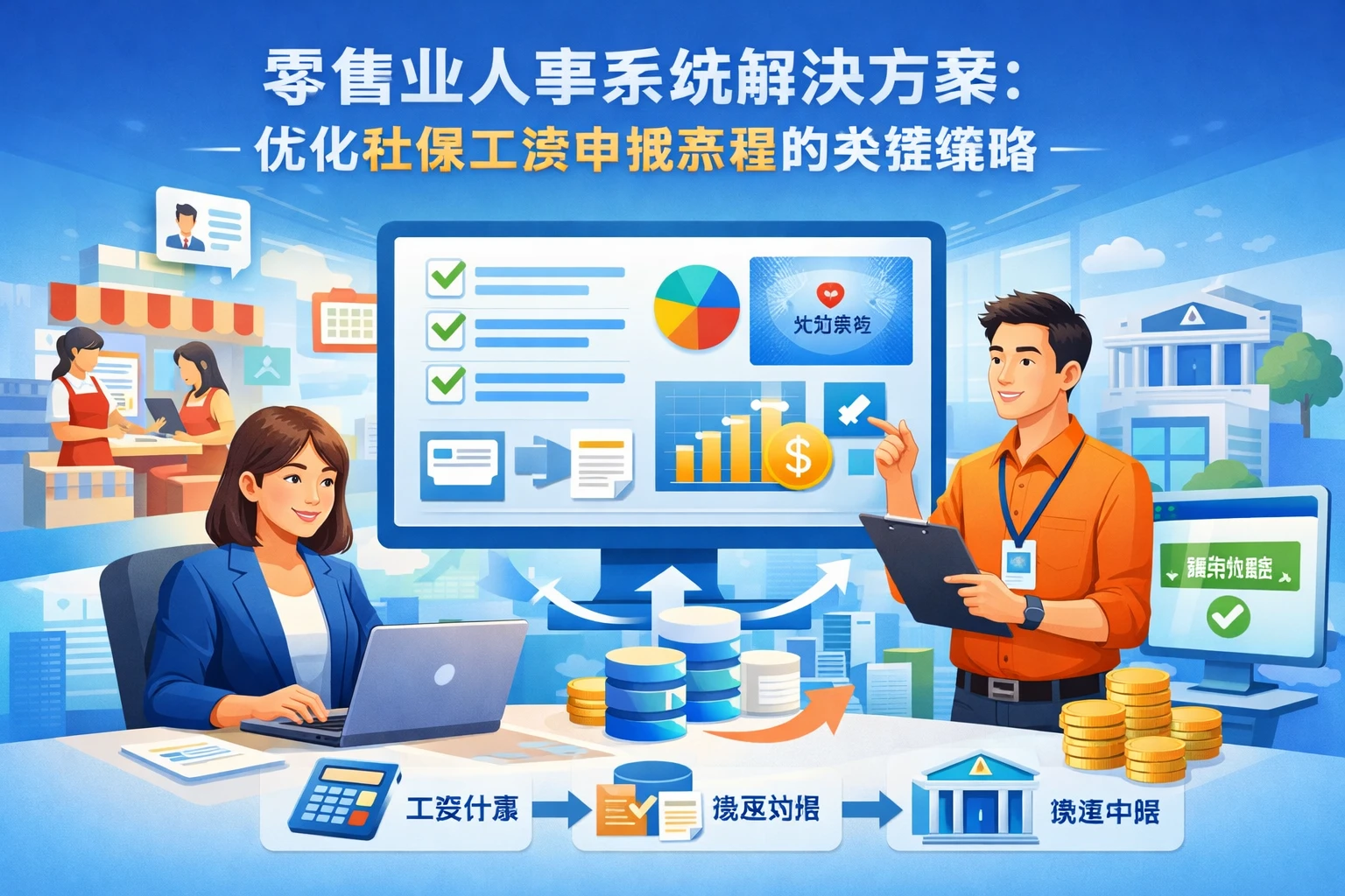 零售业人事系统解决方案：优化社保工资申报流程的关键策略