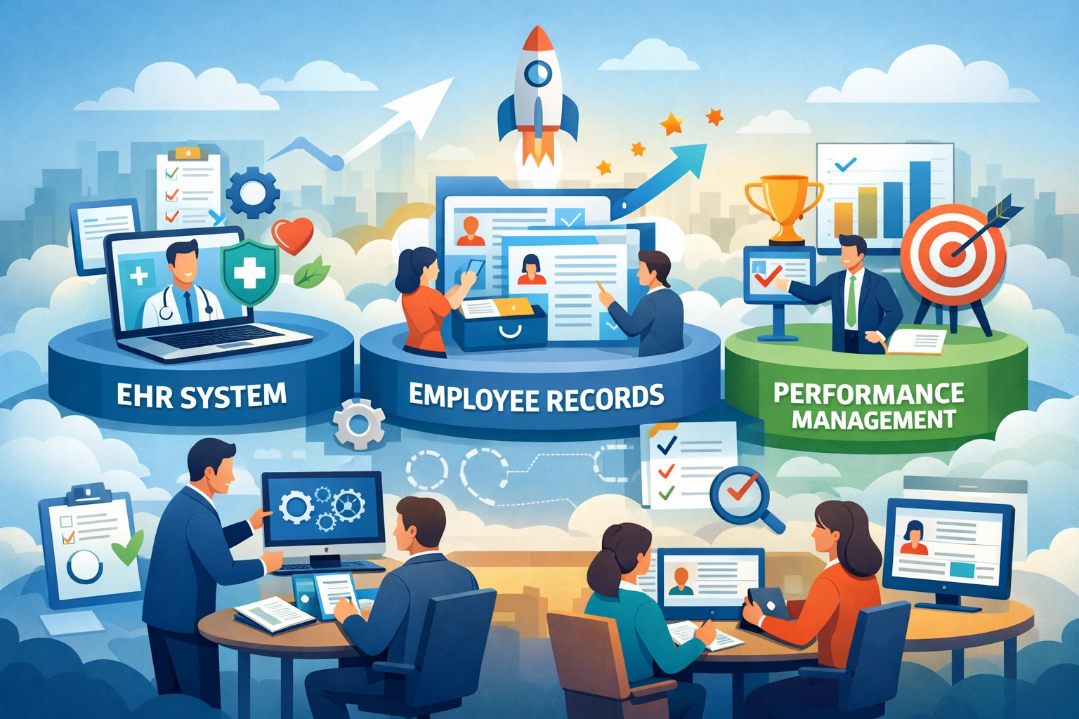 创业公司如何通过EHR系统、员工档案系统和绩效管理系统搭建高效人事体系