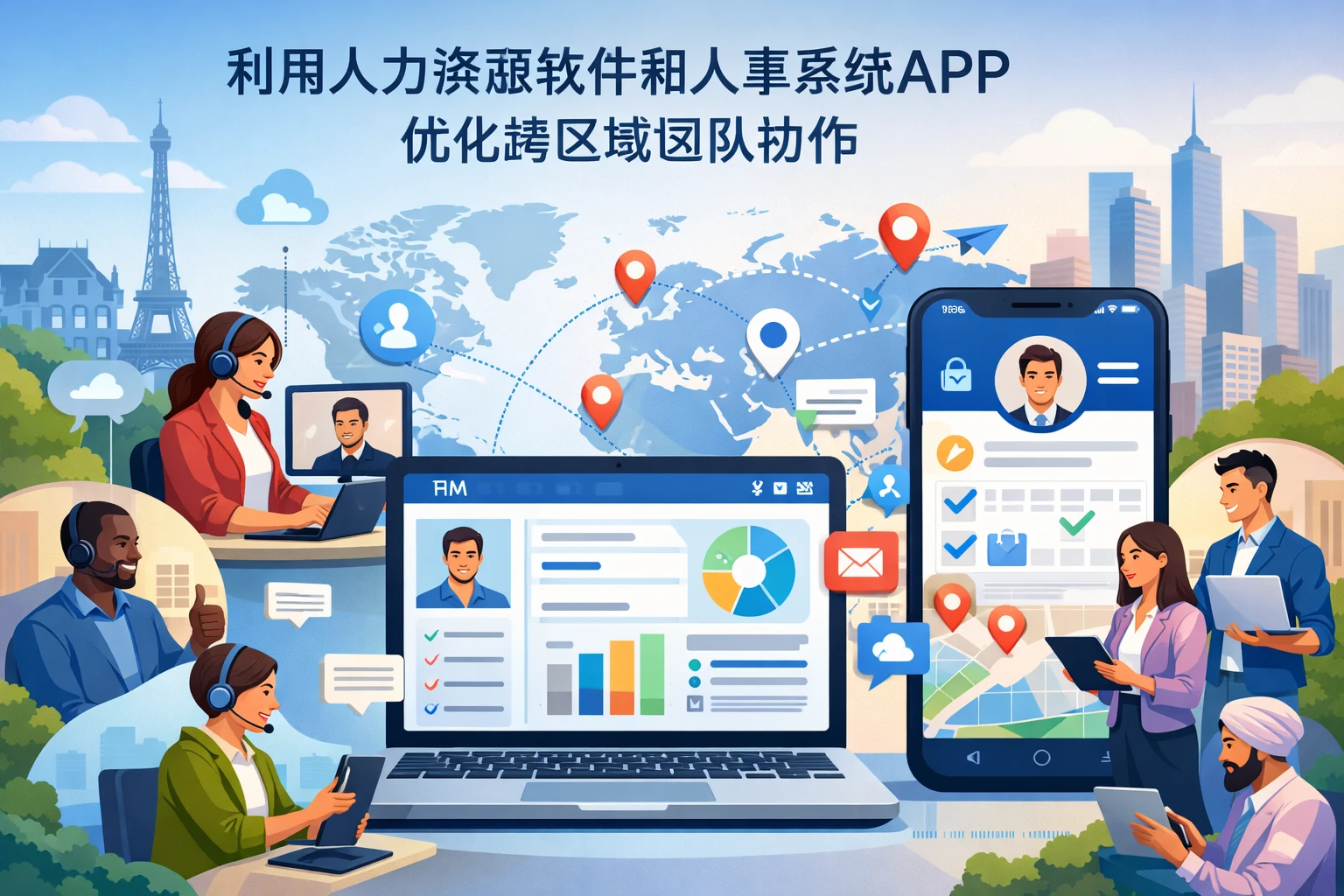 利用人力资源软件和人事系统APP优化跨区域团队协作