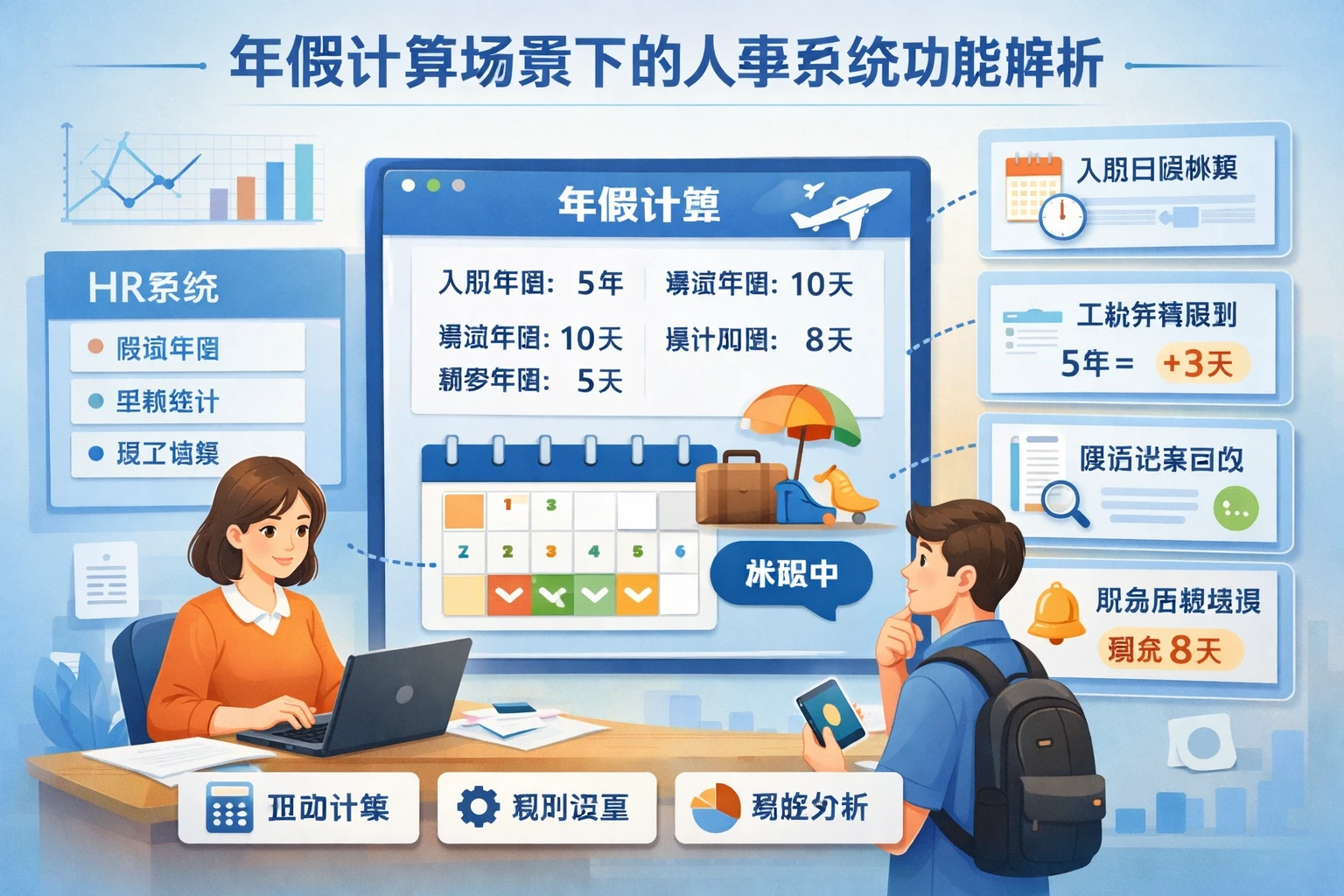 年假计算场景下的人事系统功能解析