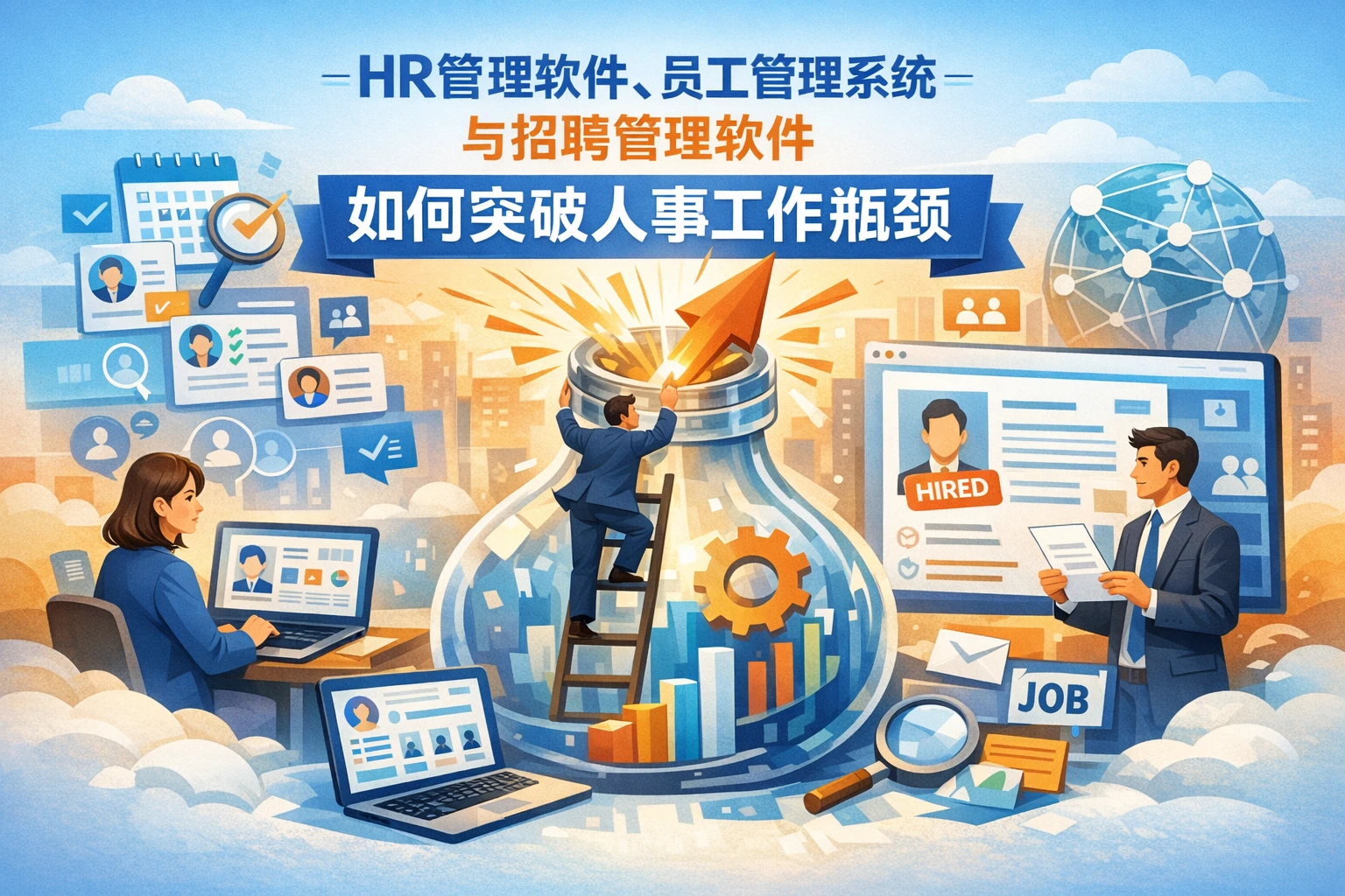 HR管理软件、员工管理系统与招聘管理软件如何突破人事工作瓶颈