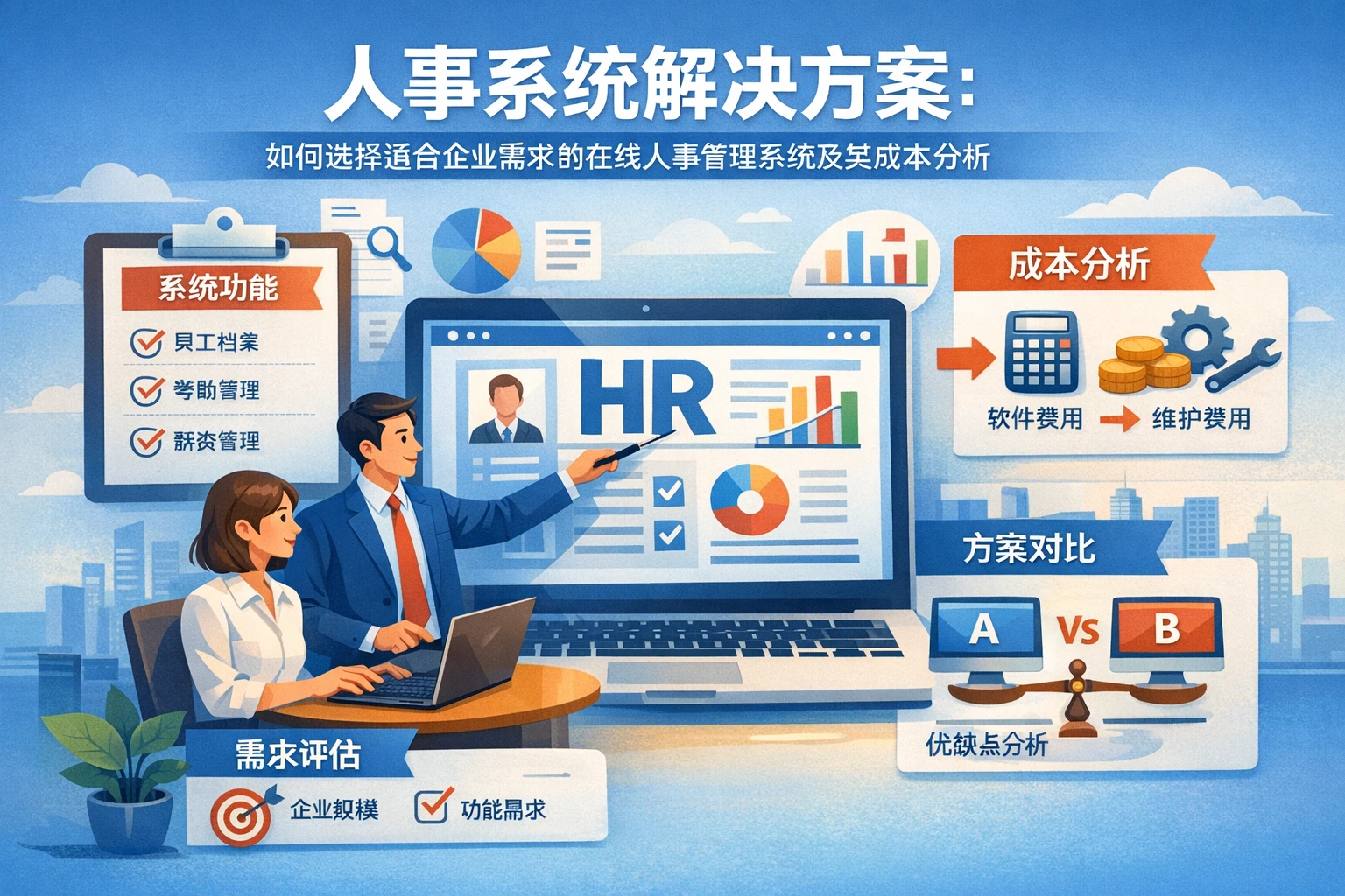 人事系统解决方案：如何选择适合企业需求的在线人事管理系统及其成本分析
