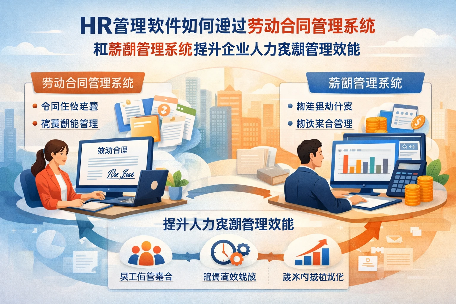 HR管理软件如何通过劳动合同管理系统和薪酬管理系统提升企业人力资源管理效能