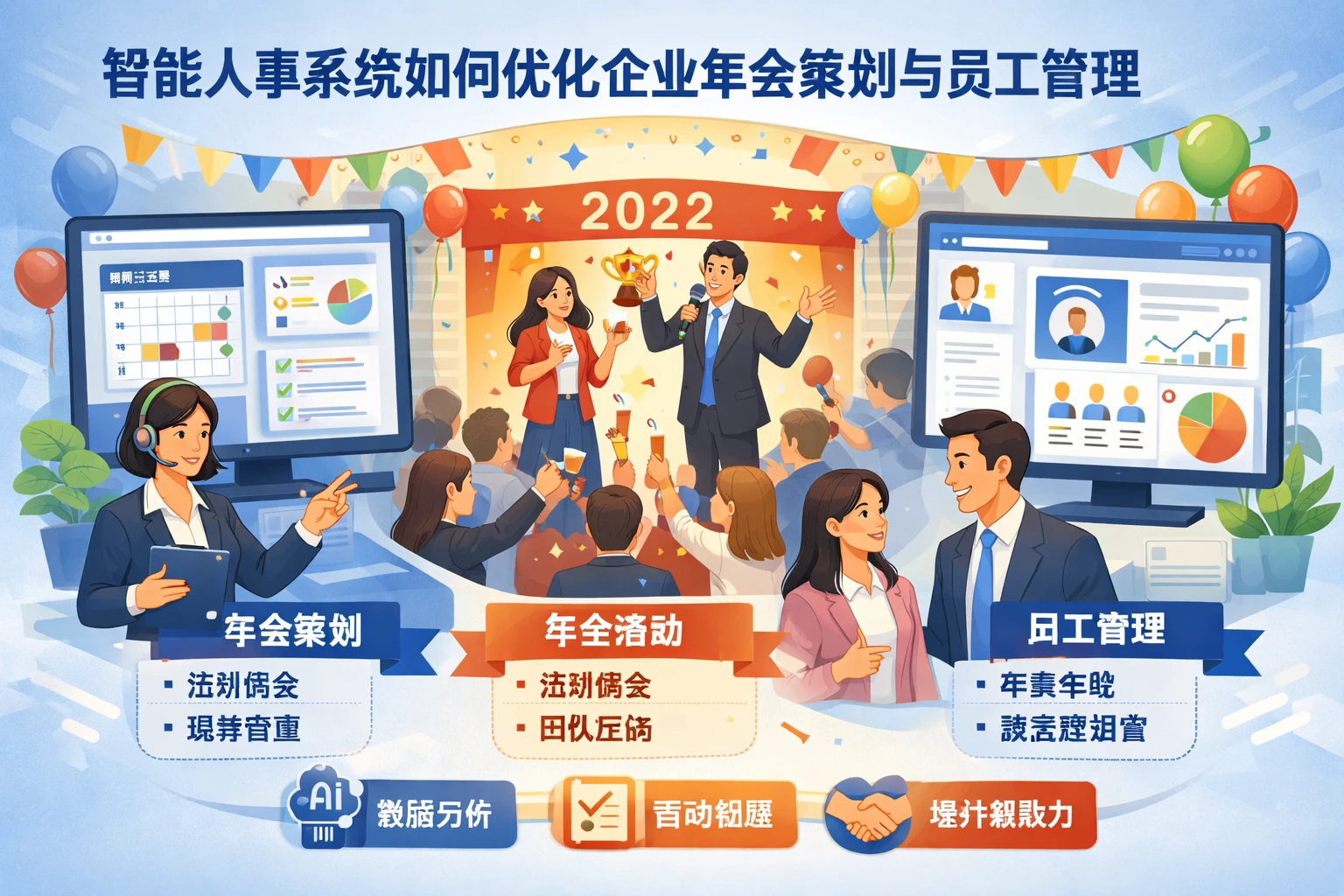智能人事系统如何优化企业年会策划与员工管理