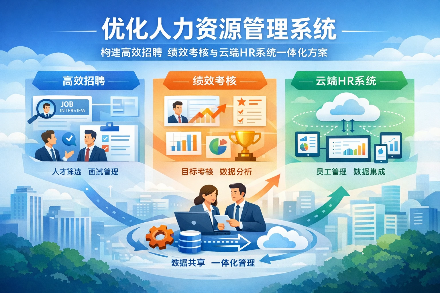 优化人力资源管理系统：构建高效招聘绩效考核与云端HR系统一体化方案