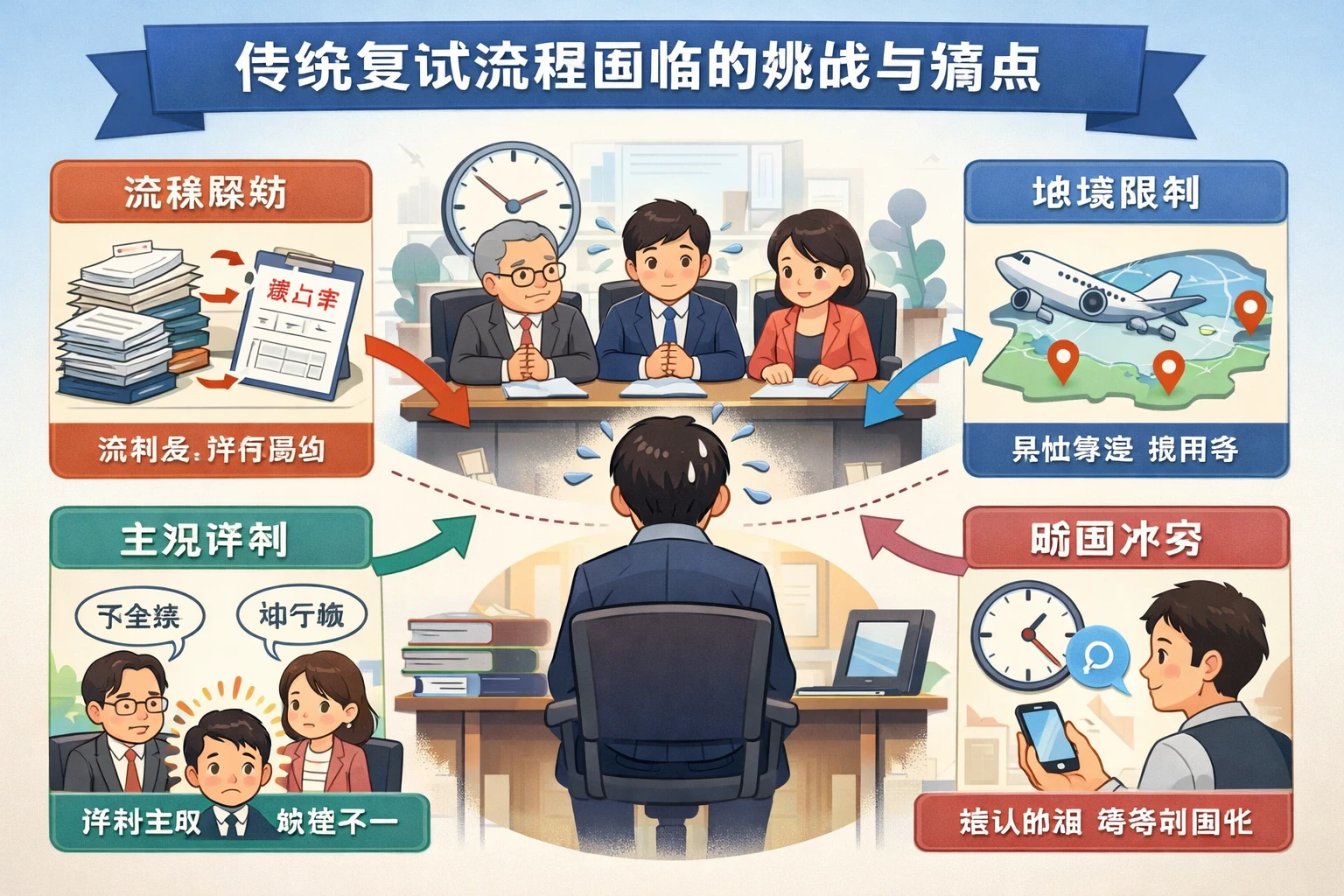 传统复试流程面临的挑战与痛点