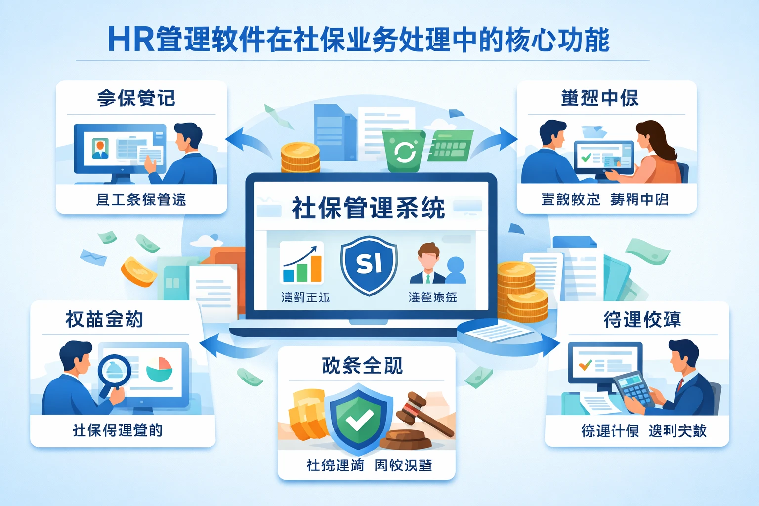 HR管理软件在社保业务处理中的核心功能