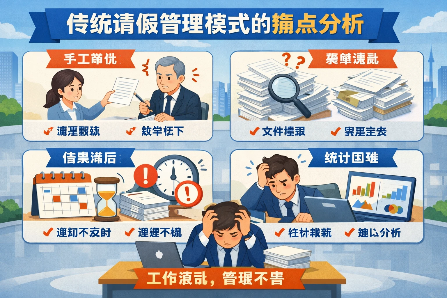 传统请假管理模式的痛点分析