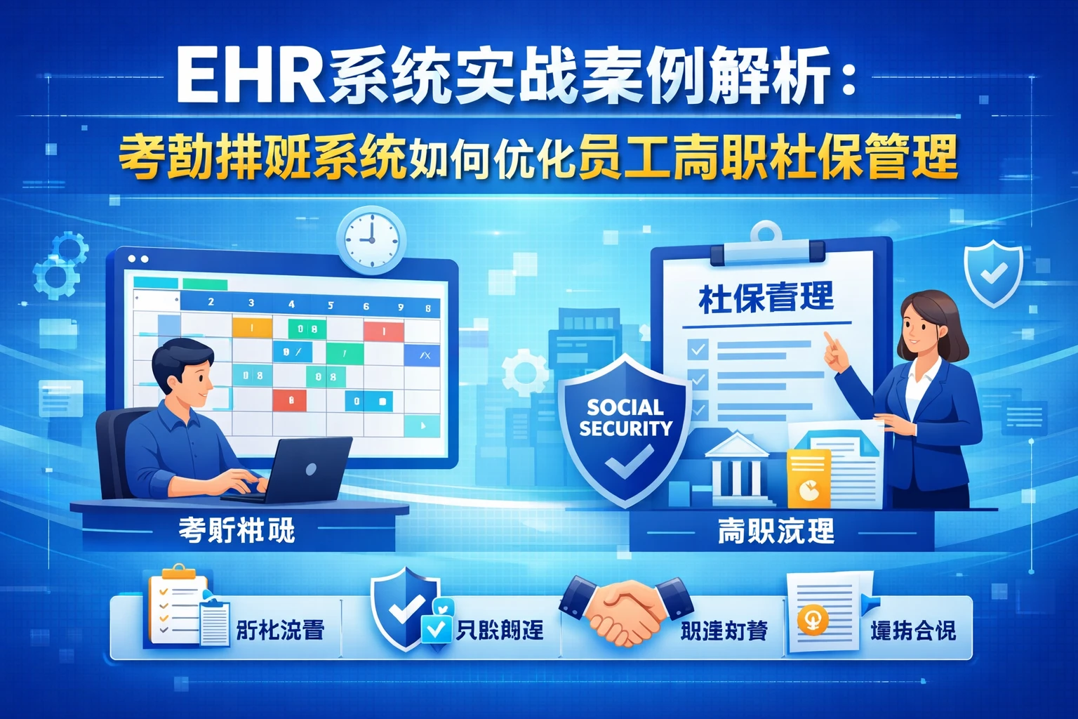EHR系统实战案例解析：考勤排班系统如何优化员工离职社保管理