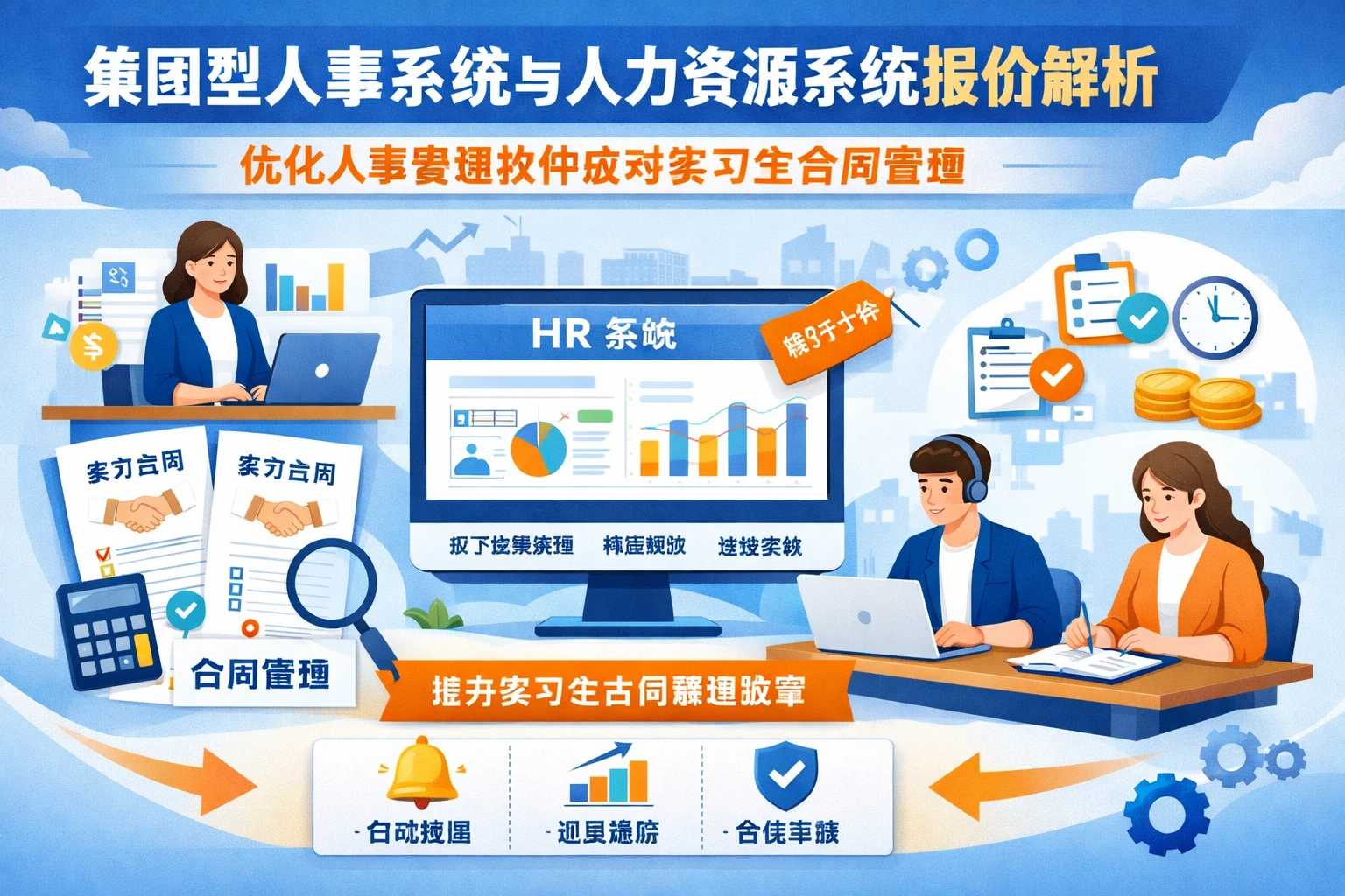 集团型人事系统与人力资源系统报价解析：优化人事管理软件应对实习生合同管理
