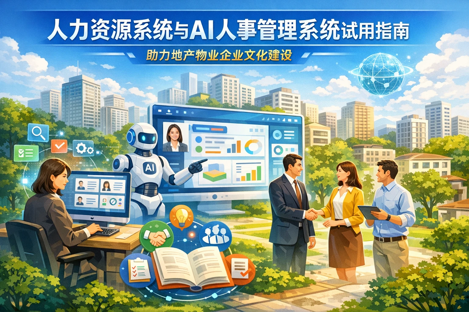 人力资源系统与AI人事管理系统试用指南：助力地产物业企业文化建设
