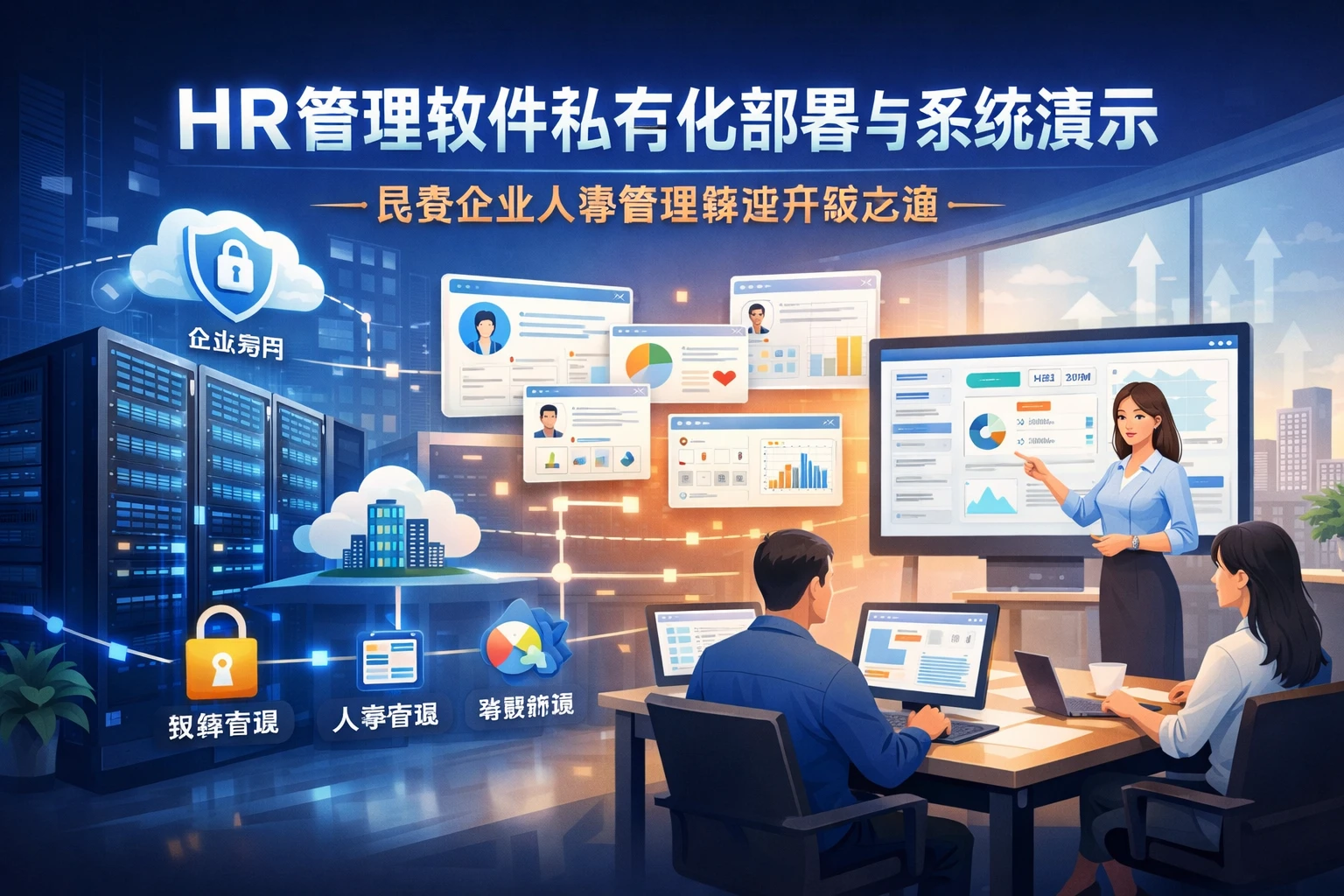 HR管理软件私有化部署与系统演示：民营企业人事管理转型升级之道
