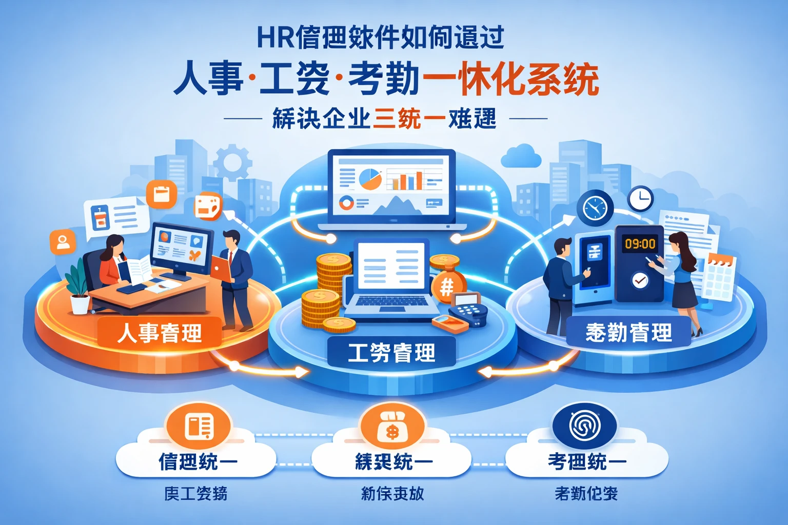 HR管理软件如何通过人事工资考勤一体化系统解决企业三统一难题