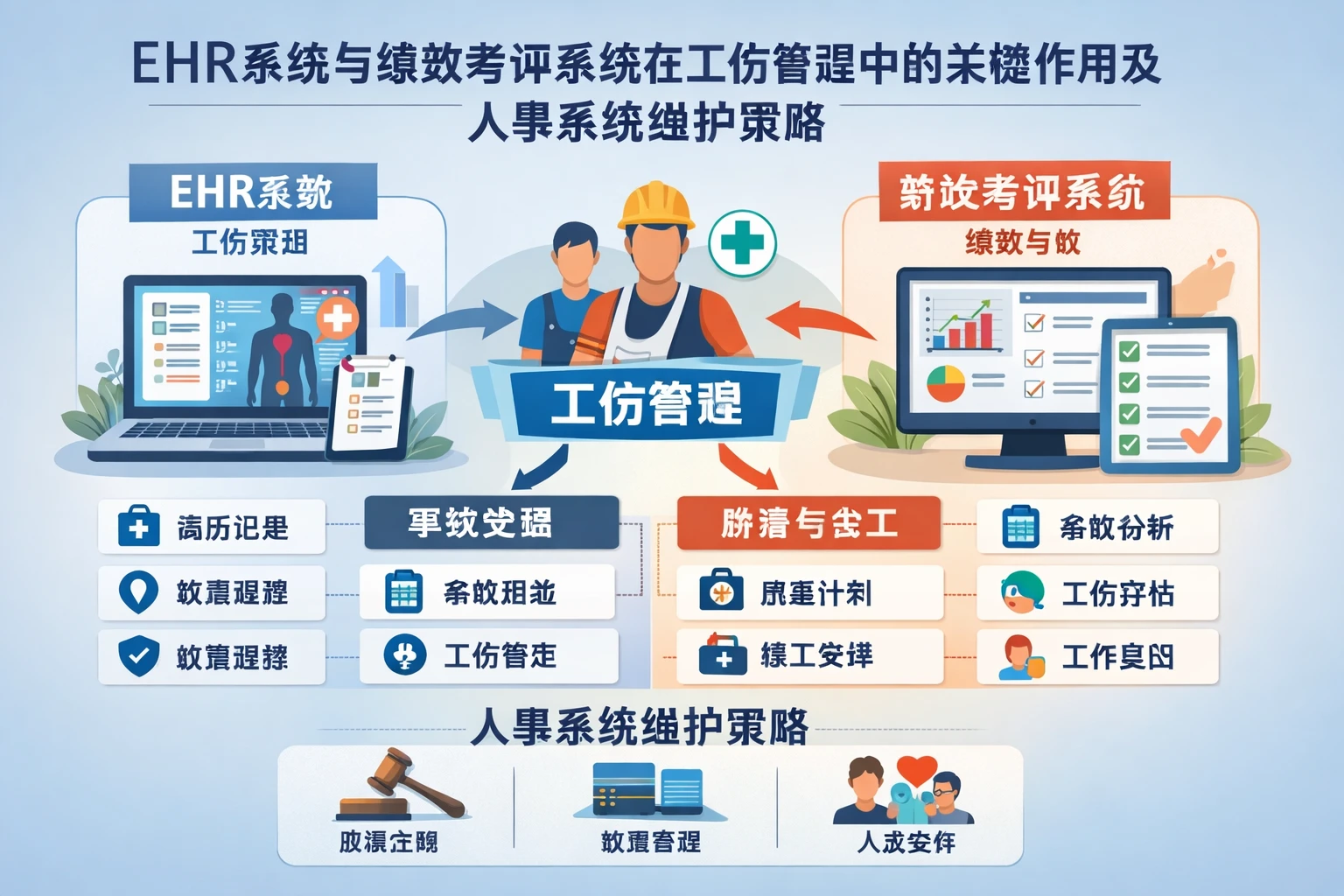 EHR系统与绩效考评系统在工伤管理中的关键作用及人事系统维护策略