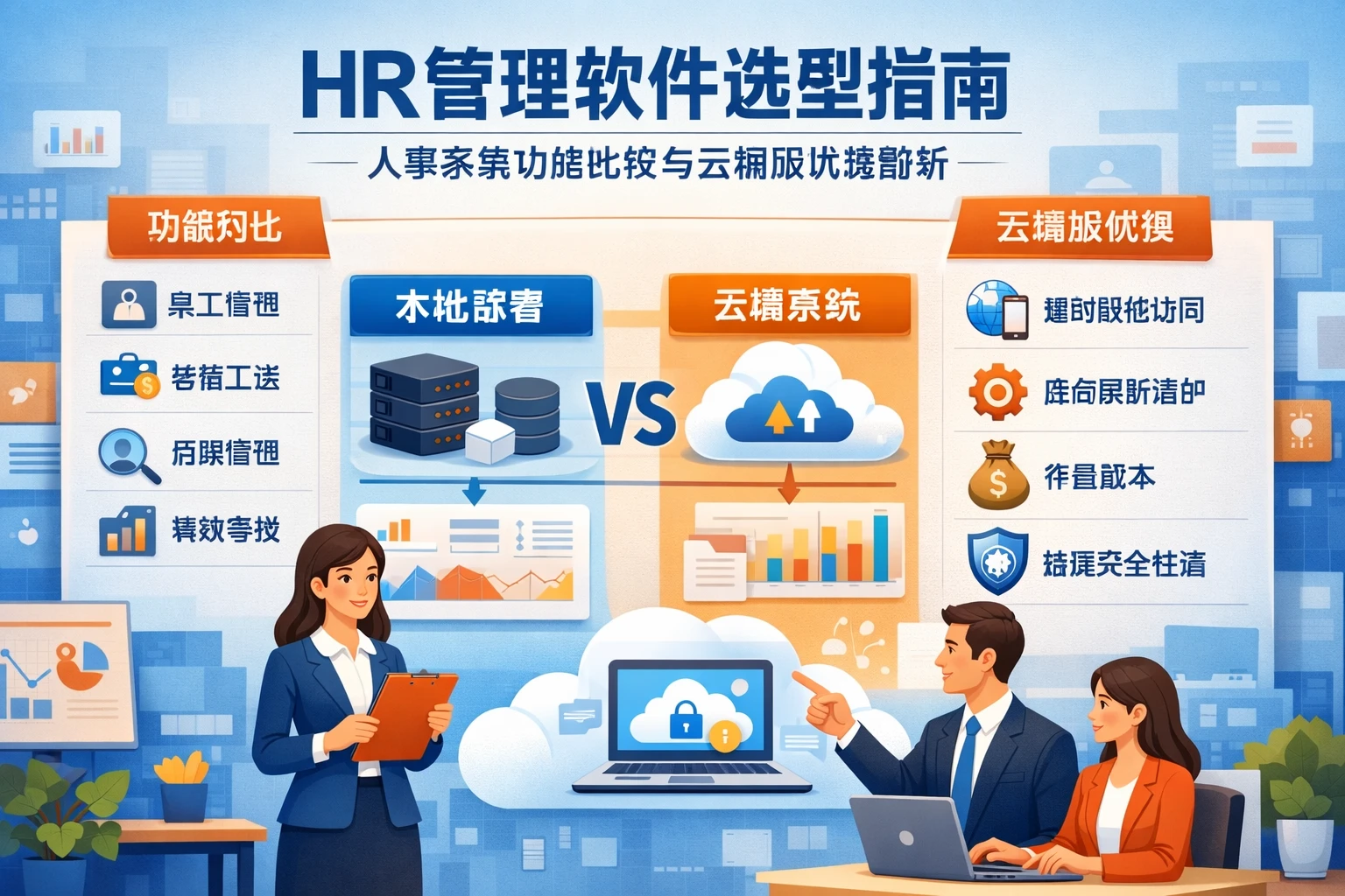 HR管理软件选型指南：人事系统功能比较与云端版优势解析