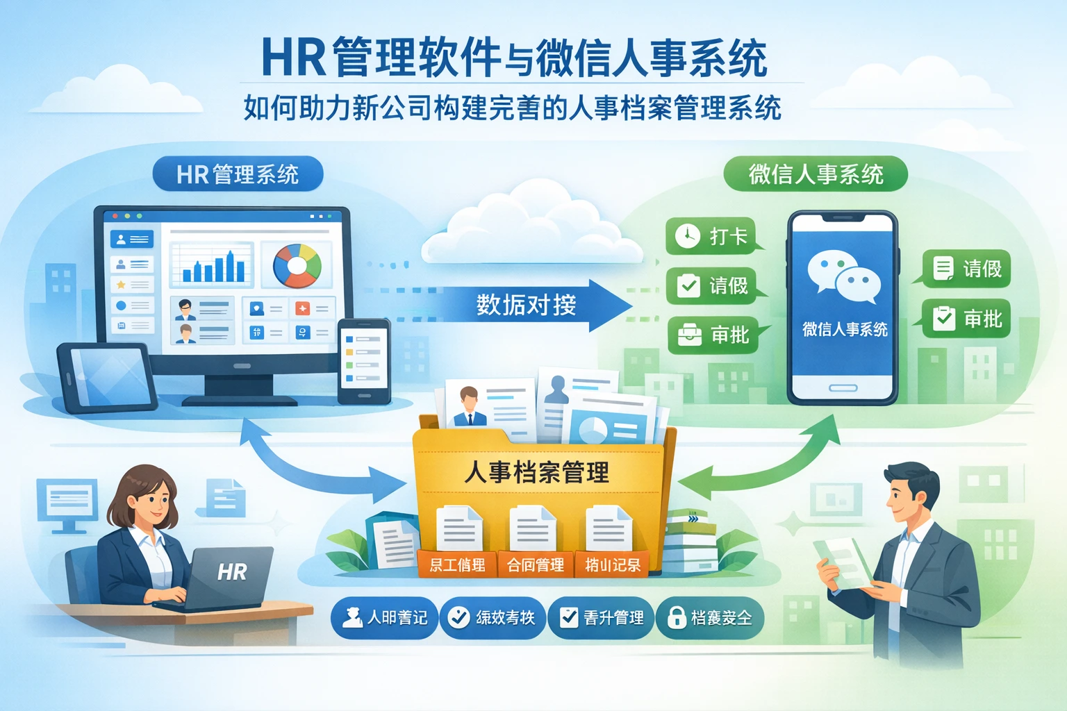 HR管理软件与微信人事系统如何助力新公司构建完善的人事档案管理系统