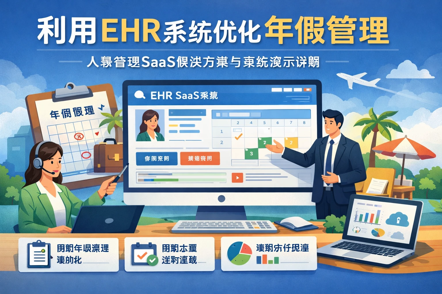 利用EHR系统优化年假管理：人事管理SaaS解决方案与系统演示详解